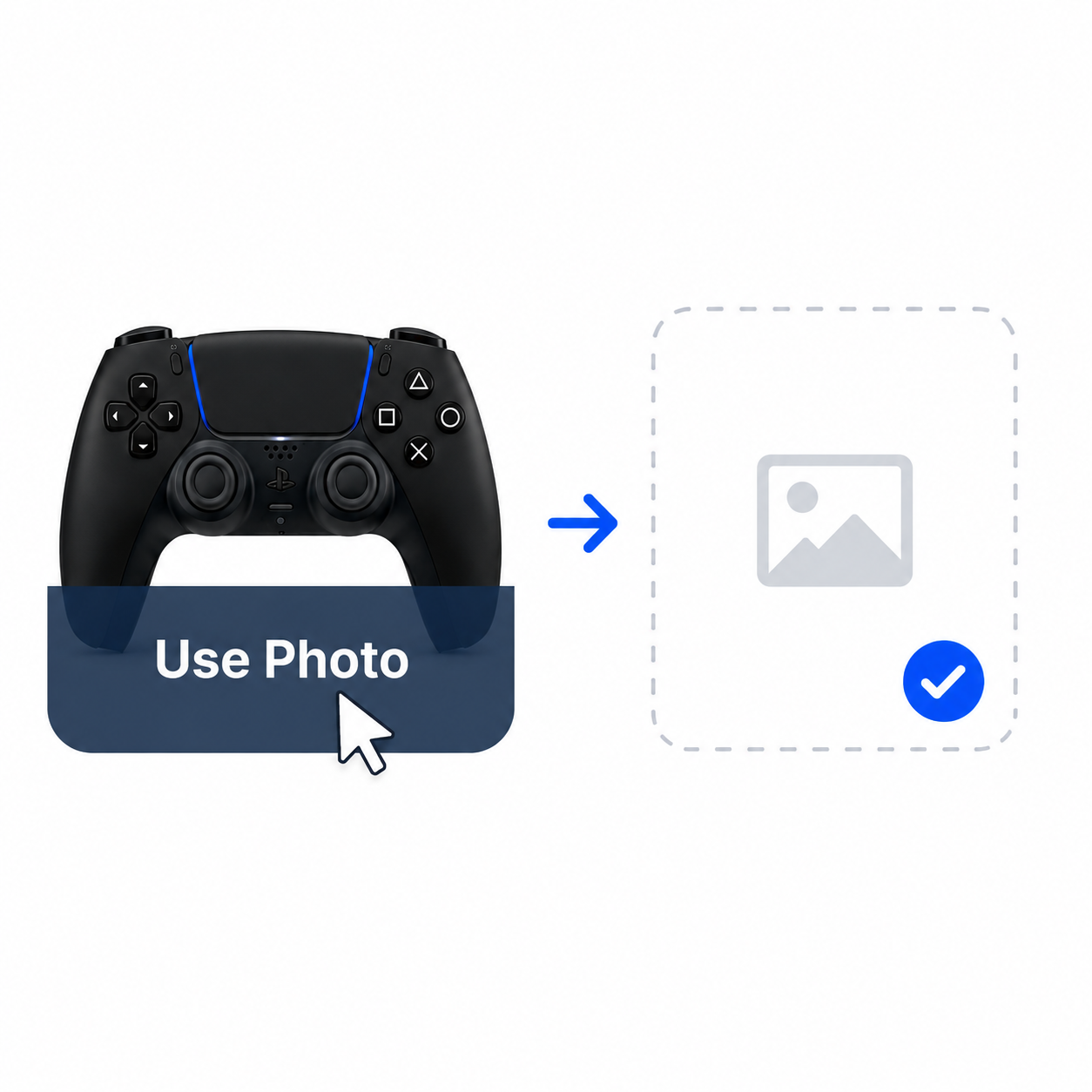 ListJet one click photo transfer from a matching listing
